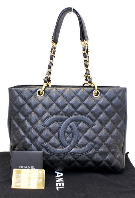 chanel tote leather bag|authentic chanel tote bag.